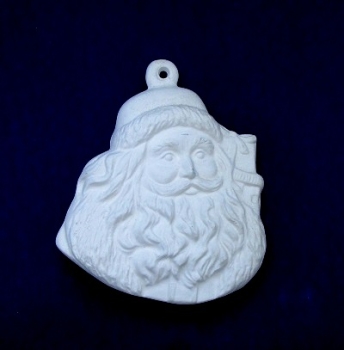 Rohkeramik Nikolauskopf zum hängen