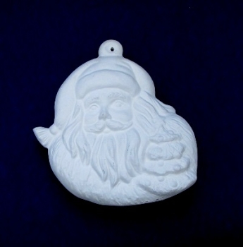 Rohkeramik Nikolauskopf zum hängen "Tanne"