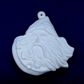 Rohkeramik Nikolauskopf zum hängen