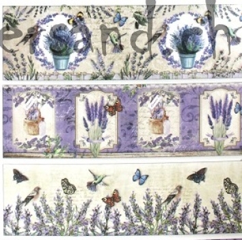 Preview: Schrumpfbanderolen Lavendel