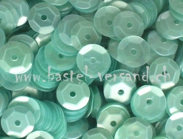 Schüsselpailletten 6mm mintgrün matt
