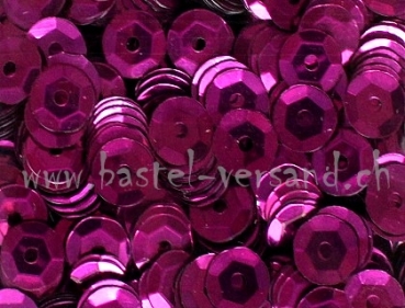 Schüsselpailletten 6mm pink