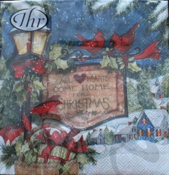 Serviette come home for christmas