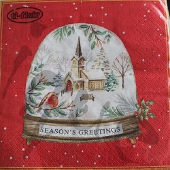 Serviette season's greetings
