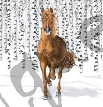 Serviette wilderness horse