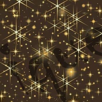 Serviette glittering stars