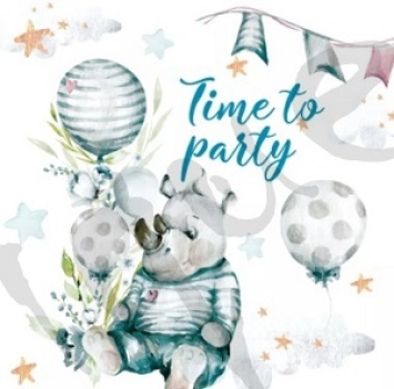 Serviette time to party