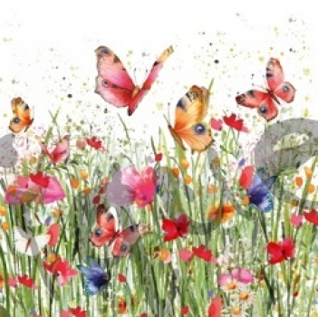 Serviette flowerfield