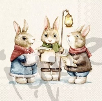 Serviette leise rieselt der schnee