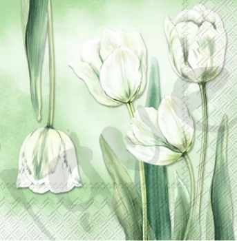 Serviette tulipana green