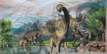 Serviette jurassic dinosaurs