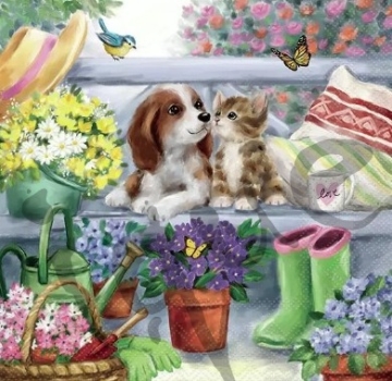 Serviette bench friends