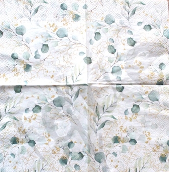 Serviette golden eucaliptus