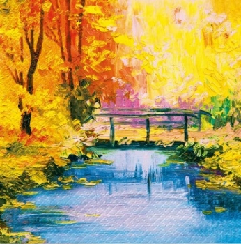 Serviette golden bridge