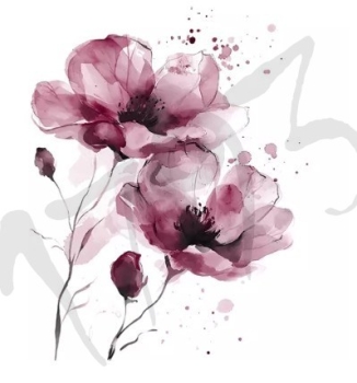 Serviette fiori delicati