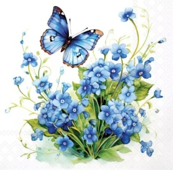 Serviette forget me not