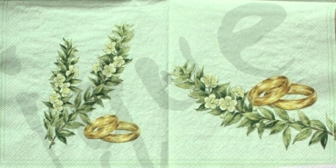 Serviette wahre liebe (grün)