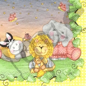 Serviette kindermotiv