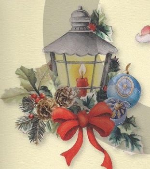 Preview: 3D Schnittbogen Santa/Laterne/Dörfli