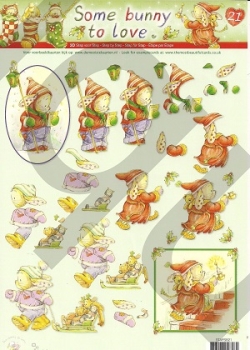 3D Schnittbogen Some bunny to love 21