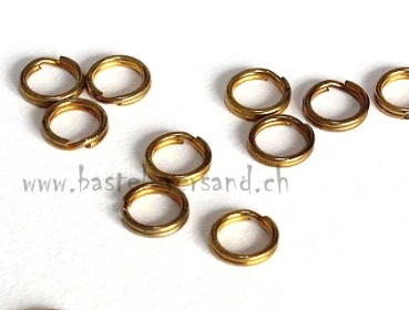 Spaltring 7mm altgold