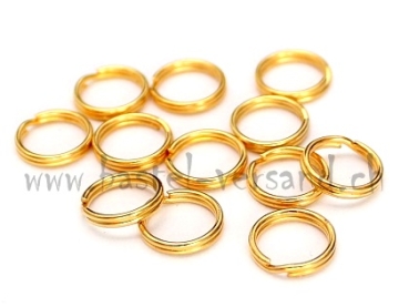 Spaltring 7mm goldfarbig