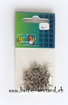 Papierklammer (mit Splint) quadrat silber