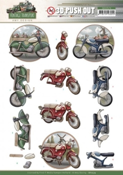 3D Stanzbogen Motorräder