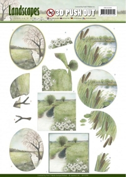 3D Stanzbogen Landschaft