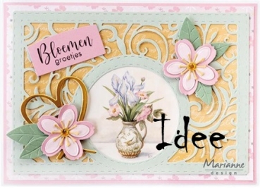 Preview: Marianne Design Stanzschablone "Rectangle Swirly"