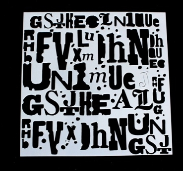 Schablone "Buchstaben"