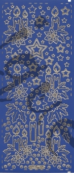 Sticker Kerzen (285) blau