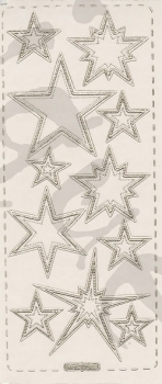 Sticker Sterne transparent (365) gold