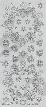 Sticker Sterne glitter (61.5090) silber