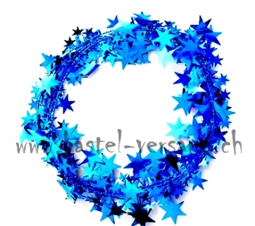 Sterngirlande blau