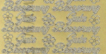 Preview: Sticker Gute Besserung (409) gold