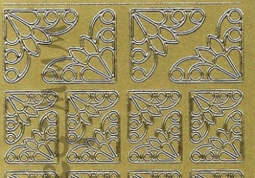Preview: Sticker ecken (1226) gold