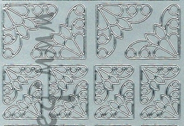 Preview: Sticker ecken (1226) silber