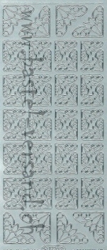 Sticker ecken (1226) silber