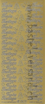 Sticker Frohe Festtage (458) gold