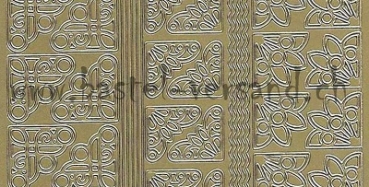 Preview: Sticker Ecken und Linien (1223) gold