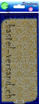 Sticker Glitter Sterne (7077) gold
