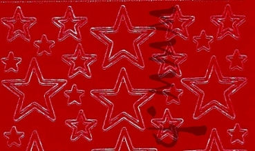 Preview: Sticker Sterne (856) rot