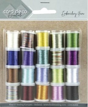 card deco Essentials - Embroidery yarn mix 03