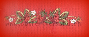 Preview: Waffeltuch Erdbeeren