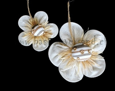 Stoffblüte 19cm