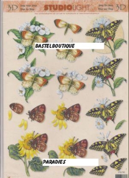 3D Schnittbogen Schmetterlinge