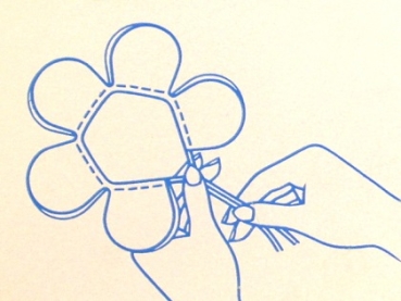 Preview: Tüll Ziehband Susi-fleur 5cm schwarz