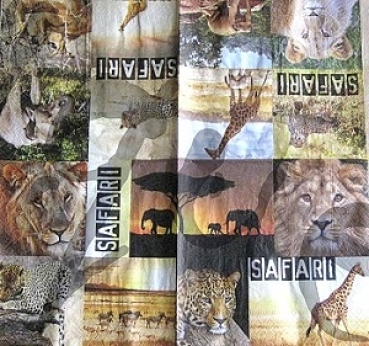Serviette safari (2Stk.)