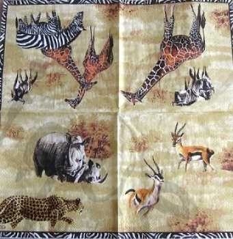 Serviette safari (2Stk.)